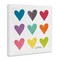 Stupell Industries Alternating Patterned Hearts Canvas Wall Art